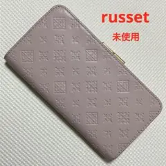 未使用 russet ラシット レザー二つ折り財布 ピンク - メルカリ