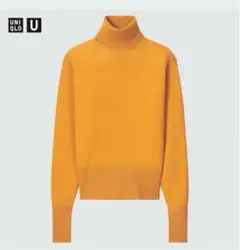 【新品未使用】UNIQLO U エクストラファインメリノタートルネックセーター
