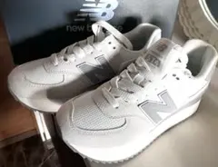 新品　24cm ニューバランス スニーカー 574+ WL574ZJP 厚底