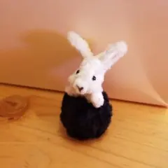 モールアート白うさぎ