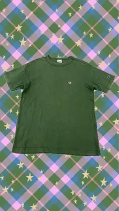 Champion オリーブグリーン Tシャツ Lサイズ