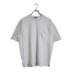 FILA Tシャツ L グレー 半袖 ポケット シンプル 涼しい 普段使い 万能のサムネイル