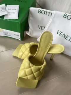 BOTTEGA VENETA リド ミュール イエロー 35.5 キルティングのサムネイル