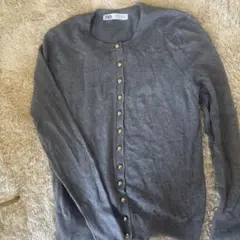 ZARA カーディガン　グレー