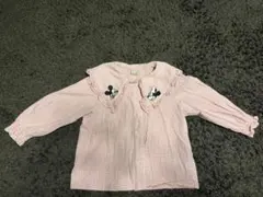 プティマイン　ミッキーミニー　チェックシャツ　110