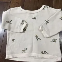 organic zoo オリーブ　トレーナー　2-3y