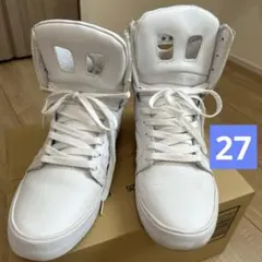 SUPRA ハイカットスニーカー ホワイト 27cm メンズのサムネイル