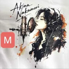 新品｜中森明菜｜M｜白Tシャツ｜AKINA ｜レコーディング｜綿100%