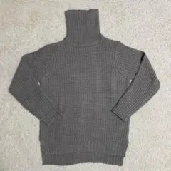 Beno グレー タートルネックニット L