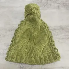 新品 グリーン 黄緑 ニット帽 レディース