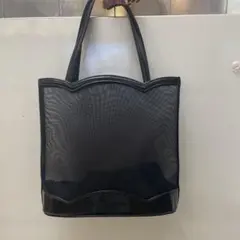 YVES SAINT LAURENT メッシュ トートバッグ ブラックのサムネイル