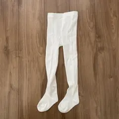 短時間着用　95cm白タイツ