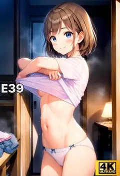 アニメ調ポスター AI美女 イラスト デジタルアート E39 胸