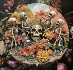 死者の日　メキシコ　カラベラ　メタルサイン