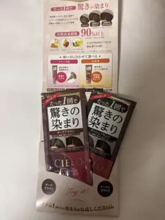 シエロカラートリートメント、ダークブラウン、アッシュ、ブラック、各一包づつ計2包のサムネイル