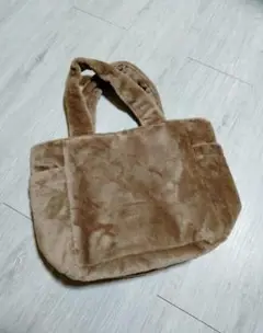 メナード ブラウン フリース トートバッグ