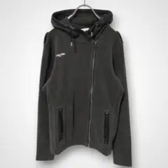 CALVIN KLEIN GOLF アシメパーカー ジップアップ L グレー