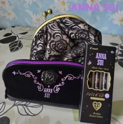 ANNA SUI アナスイ コスメポーチ＆レースがま口＆ジュースアップボールペン