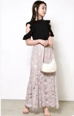 SNIDEL　スナイデル　 カッティングレースマーメイドスカート　サイズ0