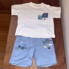 SLAP SLIP ショートパンツ とアクアリウムTシャツのセット 90cmのサムネイル