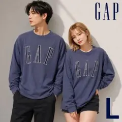 ギャップ オーバーサイズ ロゴ クロップド Tシャツ 長袖 メンズ レディースのサムネイル