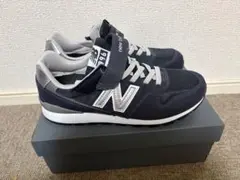 ［値下げ］New Balance 996 ネイビー キッズスニーカー24cm