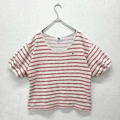 アーノルドパーマー トップス カットソー Tシャツ 半袖 ボーダー レッド M