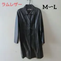 ❣️上質ラムレザーイタリアンスタイル・ロングコート深緑 南大門購入 ※訳あり特価