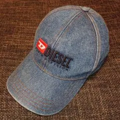 DIESEL デニムキャップ 刺繍ロゴ