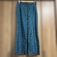 花柄 イージーパンツ インド製