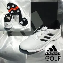 新品 adidas アディダス ゴルフシューズ ダイヤル式 25.0cm BK - メルカリ