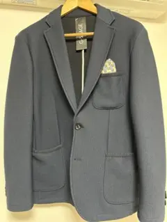 【超美品】G-SAGE ダークブルー（紺）ブレザー　厚手鹿の子　50（LL相当）のサムネイル