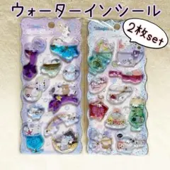 《811》ウォーターシール　シャカシャカシール　シマエナガ　2枚セット