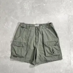 90s columbia サファリパンツ カーゴショーツ 古着 カーキ ワイドのサムネイル