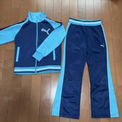PUMA ジャージ上下セット ネイビー/ライトブルー