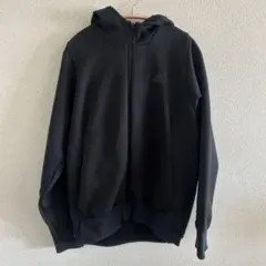 adidas ブラック ジップアップパーカー Lサイズ