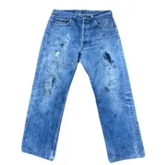 14475 Levi’s 501 ペイント ビーズ ジーンズ デニム LEVI'S(R)/リーバイス(R) 別注 501(R) Selvedge Paint Splatters