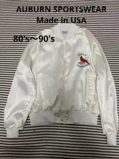 AUBURN SPORTSWEARナイロンジャケット ホワイト M USA製