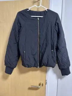 黒 キルティングジャケット アバハウス