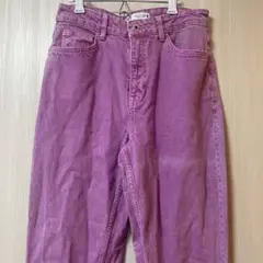 Y2KZARAパンツ　パープルなのかピンクなのか微妙　ストレートパンツ