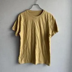 【GU】ジーユー　クルーネック Tシャツ　マスタード色　L ユニセックス