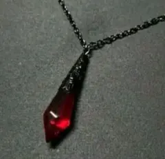 【ゴシックなペンデュラムネックレス★赤】レッド ゴスロリィタダークグランジY2K