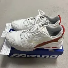 ミズノ スニーカー ウェーブライダー 10 DOE 野球 白 27.5cm