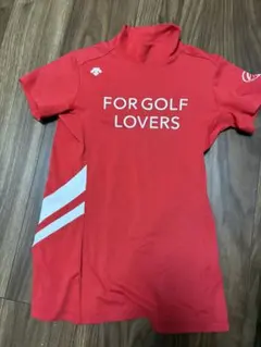 miho様専用！！ デサントゴルフ　レディース モックネックシャツ 赤 サイズS