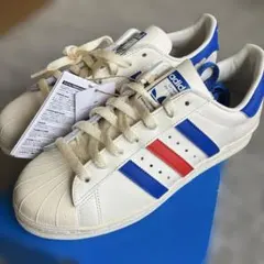 adidas Superstar ホワイトブルーレッド26.0スーパースター82