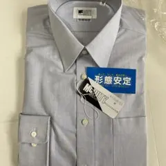 新品 メンズ ワイシャツ　M 青みがかった グレー　形態安定