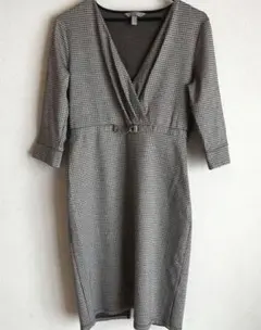 最終値下げ！！【美品】 H&M チェック柄 長袖ワンピース XS