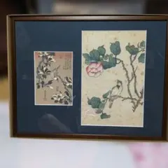 水墨画 花の図 額装 - メルカリ
