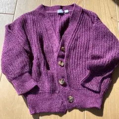 GAP KIDS パープル カーディガン XS