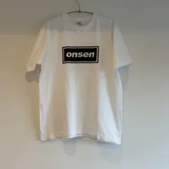 「onsen」(温泉)ロゴ Tシャツ Lサイズ